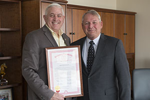 President Bachand and Horn